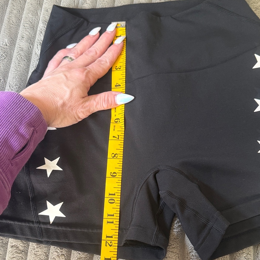 Darc Sport Star Detail Athletic Shorts Black Size Small - Picture 6 of 6